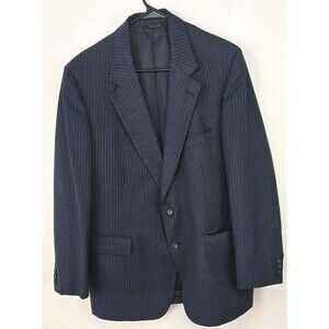 Cricketeer - Blue Pinstripe Suit Jacket Blazer - Sport Coat - USA - Sz 39R - VTG
